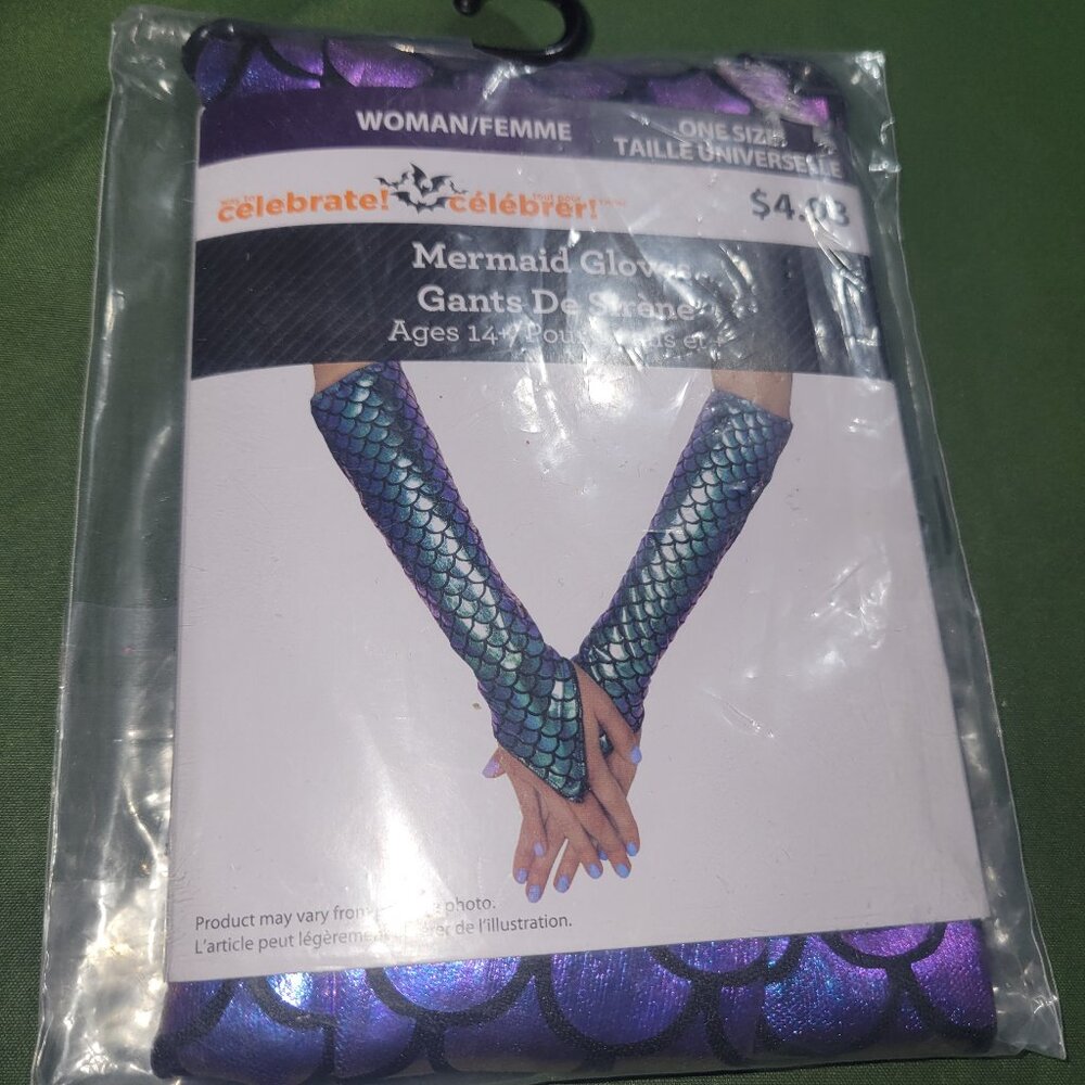 Mermaid gloves for Halloween cosplay etc